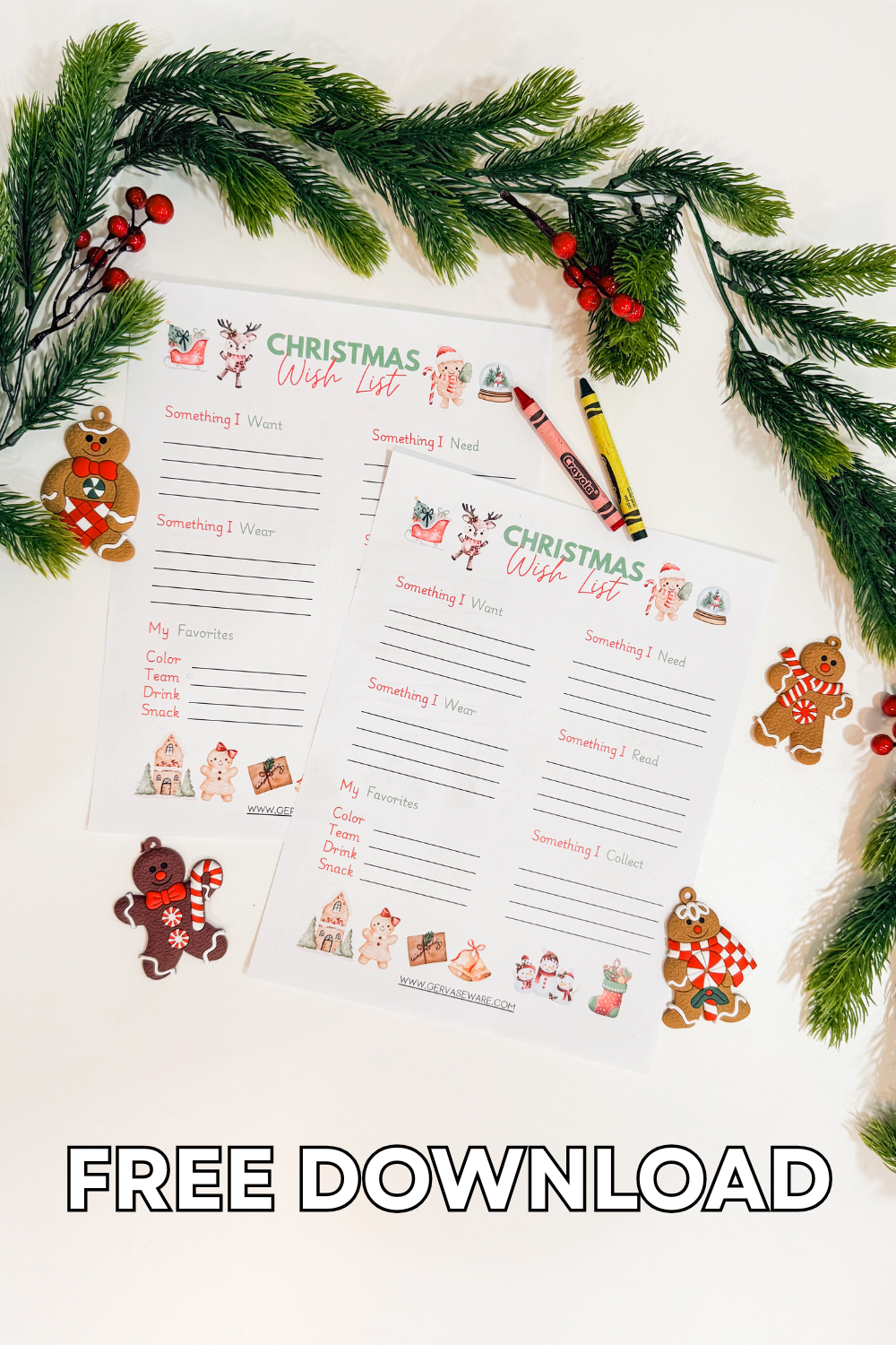 Christmas Wish List Free Download